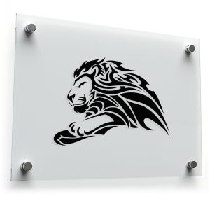 Tribal Lion Silhouette Sticker
