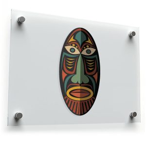 Tribal Mask Vinyl Sticker