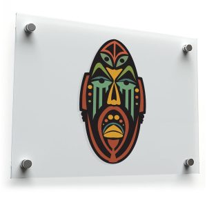 Tribal Mask Vinyl Sticker