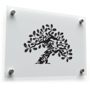 Tribal Oak Tree Vinyl Decal