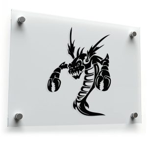 Tribal Sea Monster Silhouette Sticker