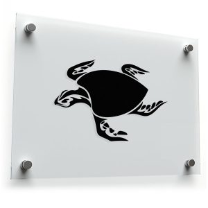 Tribal Sea Turtle Silhouette Sticker