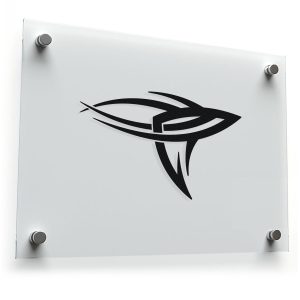 Tribal Shark Silhouette Sticker