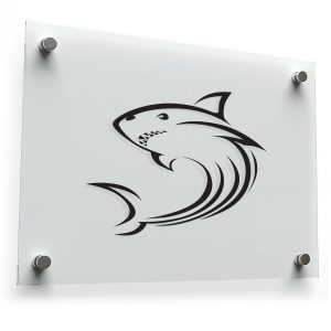 Tribal Shark Vinyl Sticker