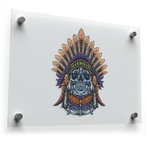 Tribal Skull Sticker
