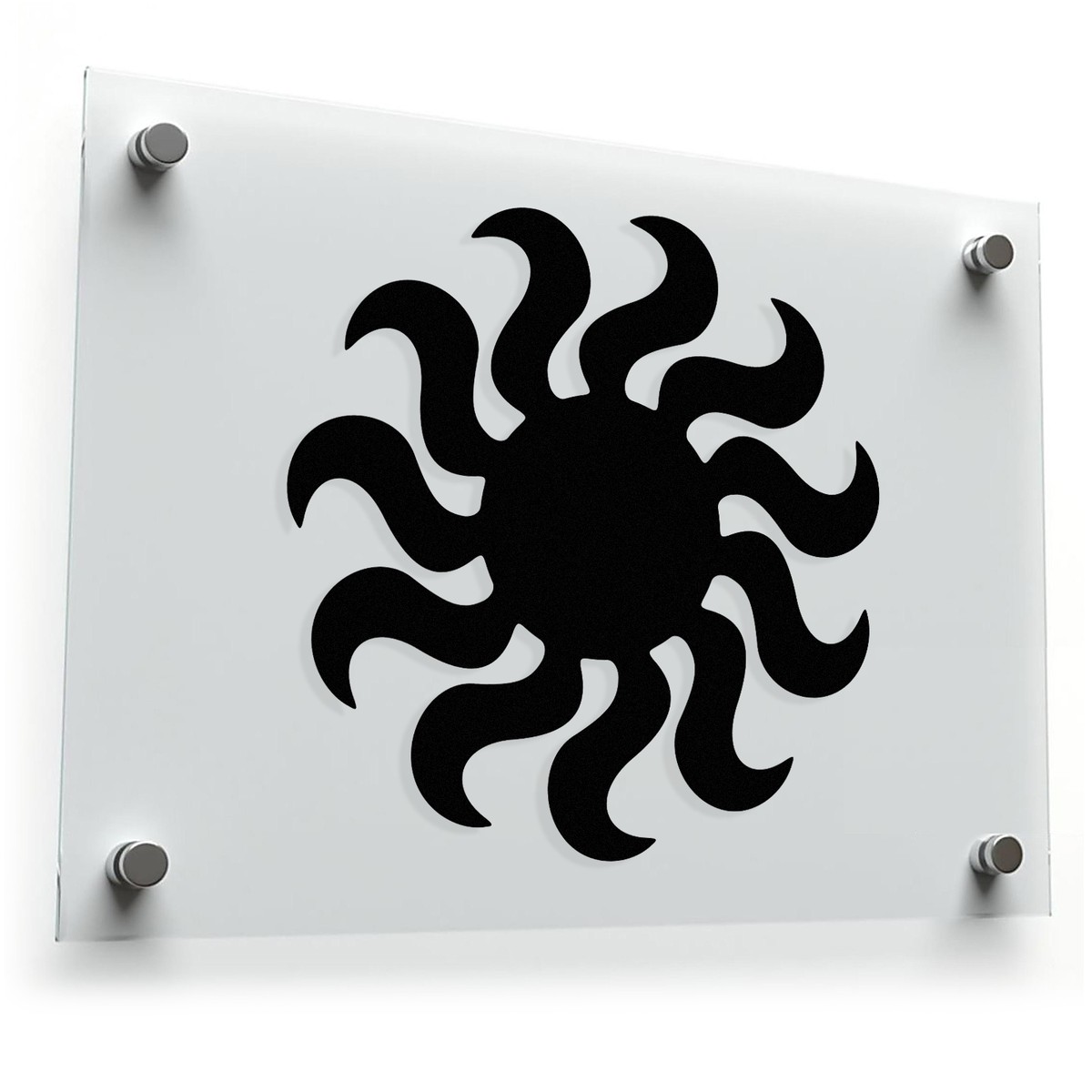 Tribal Sun Silhouette Sticker 3 Tribal Sun Silhouette Sticker