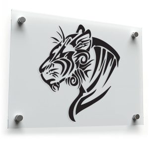 Tribal Tiger Head Vinyl Decal