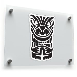 Tribal Tiki Mask Sticker