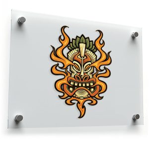 Tribal Tiki Mask Sticker