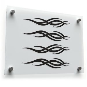 Tribal Wave Line Decal Set