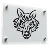 Tribal Wolf Head Decal