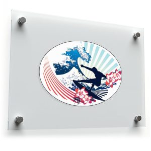 Tropical Surfing Vinyl Decal
