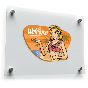 Tropical Welcome Sticker