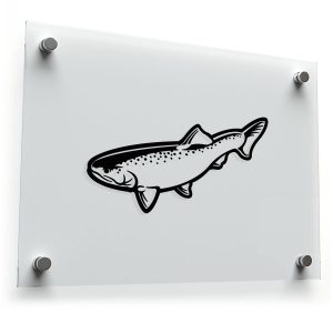 Trout Fish Silhouette Sticker