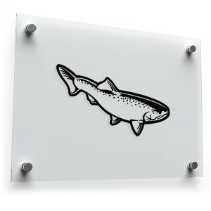 Trout Fish Silhouette Sticker