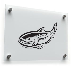 Trout Fish Silhouette Sticker