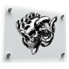Turbo Mechanical Skull Sticker 1