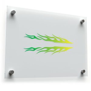 Twin Arrow Flame Gradient Sticker Set