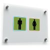 Unisex Restroom Sign Stickers