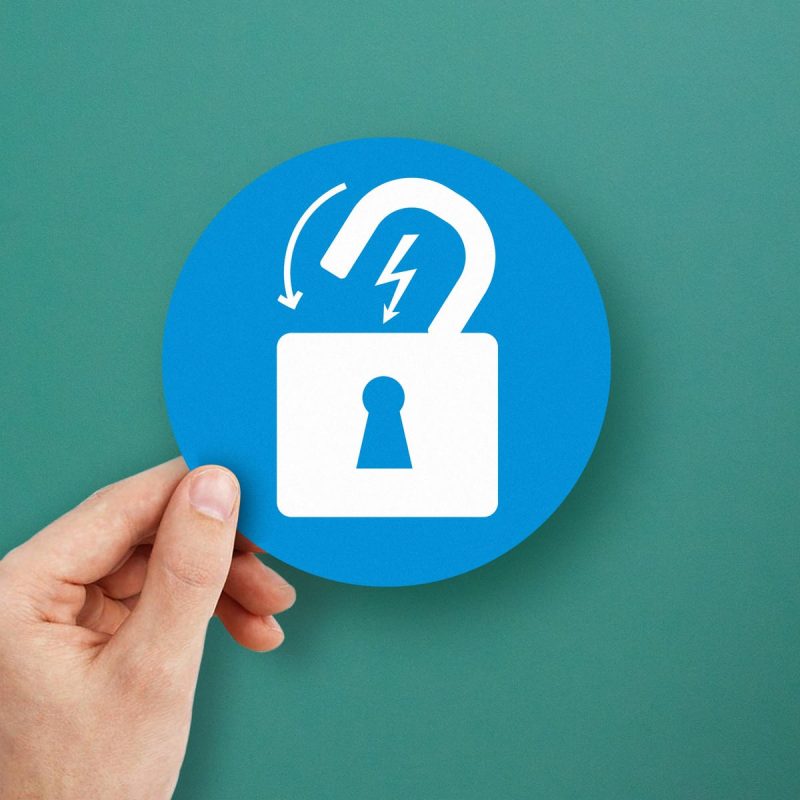 Unlock Icon Vinyl Decal - Stickers Factory