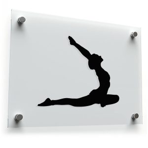 Ustrasana (Camel Pose) Yoga Silhouette Decal