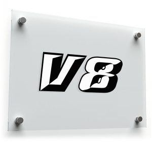 V8 Engine Sticker