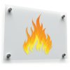 Vibrant Flame Vinyl Sticker