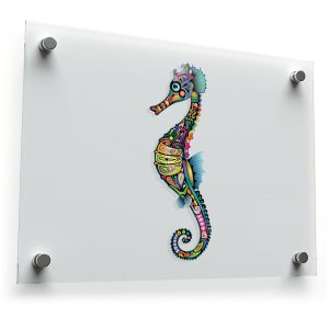 Vibrant Seahorse Sticker