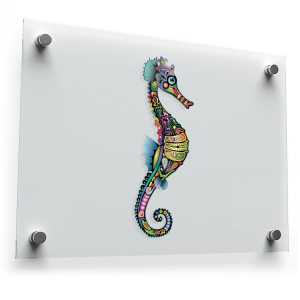 Vibrant Seahorse Wall Decal