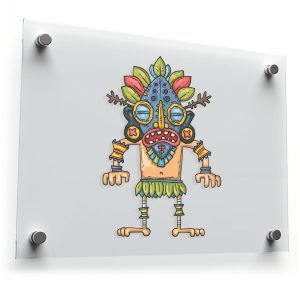 Vibrant Tribal Mask Sticker