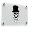Victorian Skull with Top Hat Sticker 1