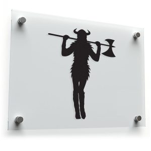 Viking Warrior Silhouette Sticker