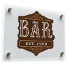 Vintage Bar Sign Sticker 1