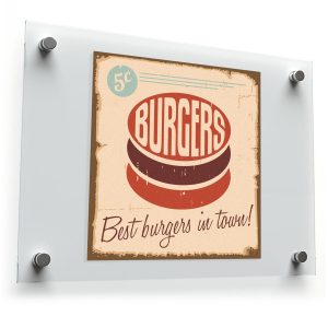 Vintage Burger Vinyl Sticker