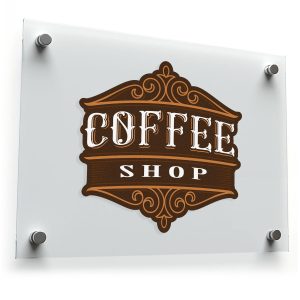 Vintage Coffee Shop Vinyl Sticker