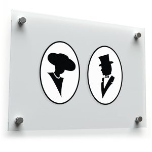 Vintage Couple Silhouette Sticker Set