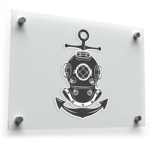 Vintage Diving Helmet Sticker