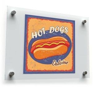Vintage Hot Dog Sticker