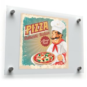 Vintage Italian Pizza Chef Sticker