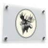 Vintage Moose Head Sticker 1