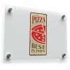 Vintage Pizza Sign Sticker 1