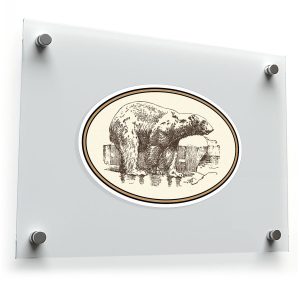 Vintage Polar Bear Sticker