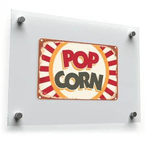 Vintage Popcorn Vinyl Sticker