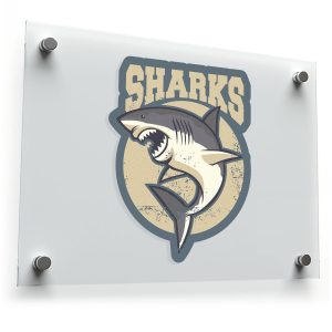 Vintage Shark Sticker