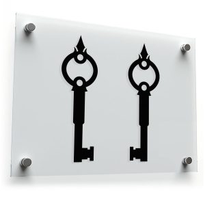 Vintage Skeleton Key Sticker Set