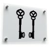 Vintage Skeleton Key Vinyl Sticker Set