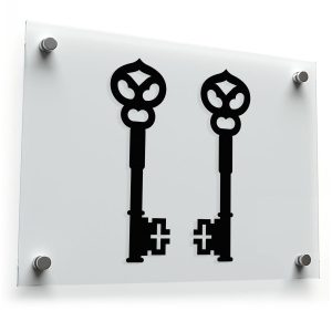 Vintage Skeleton Key Vinyl Sticker Set