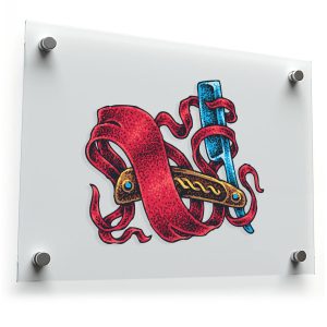 Vintage Straight Razor Sticker