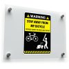 Warning Bicycle Safety Sticker – “Stay Away from My