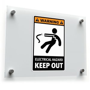 "Warning: Electrical Hazard" Safety Sticker